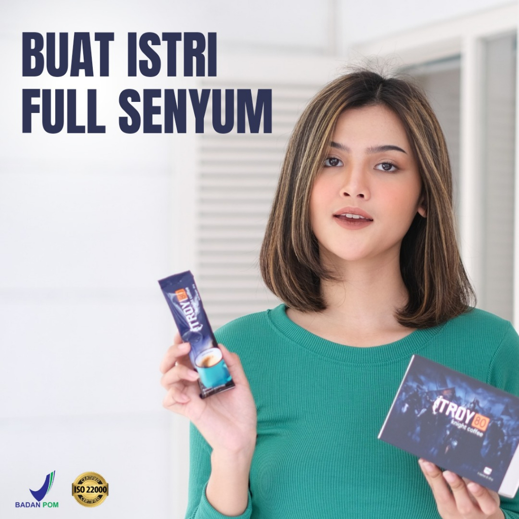 KOPI TROY 80 ORIGINAL / KOPI STAMINA KUAT PRIA / OBAT KUAT TAHAN LAMA / ANTI EJAKULASI DINI