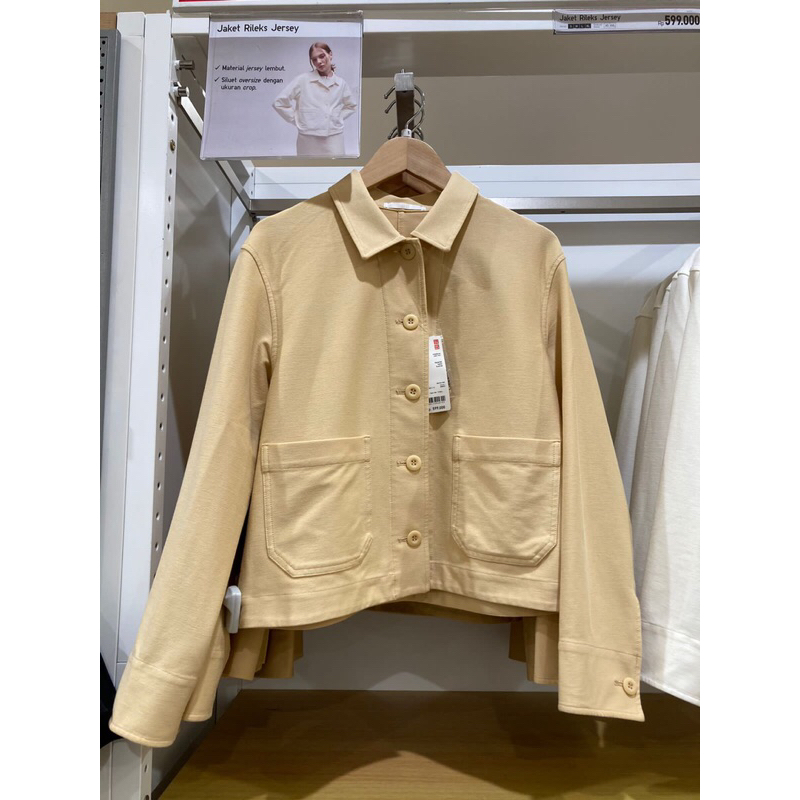 Jastip Uniqlo Jaket Rileks Jersey WOMEN