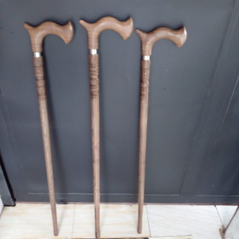 Tongkat jalan kayu kalimosodo/tongkat jalan 1 meter/tongkat jalan kayu kalimosodo asli