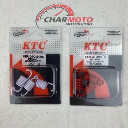 Per kampas ganda ktc racing orignal beat mio nmax vario 110 vario 150 1000rpm 1500rpm 2000rpm - Charmoto