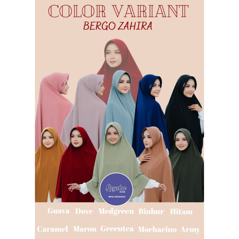 BERGO ZAHIRA JUMBO QEYSA HIJAB