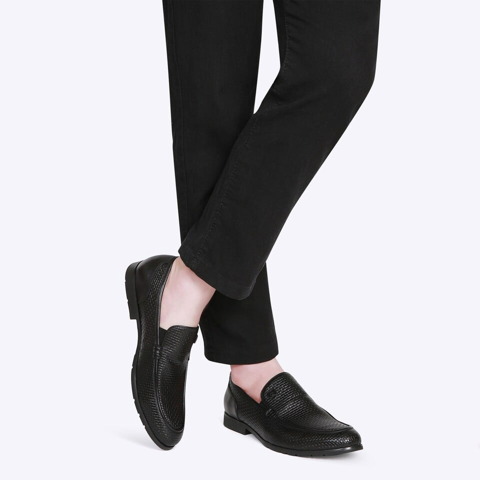 EM87 SEPATU PANTOFEL EVERBEST PRIA ORIGINAL FORMAL KULIT ASLI HITAM