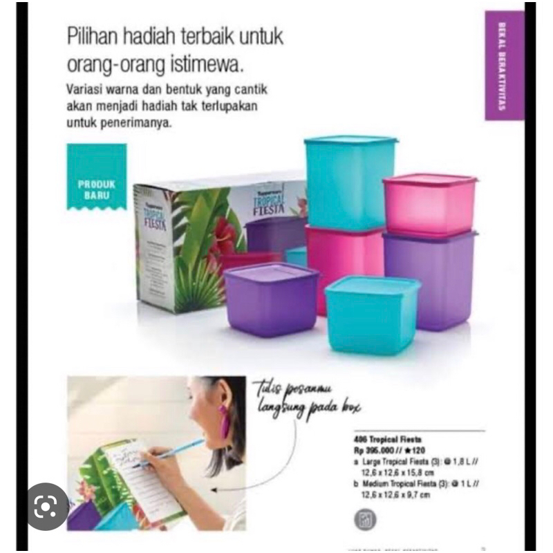 tropical fiesta set 6pcs+ free 3pcs small kuning