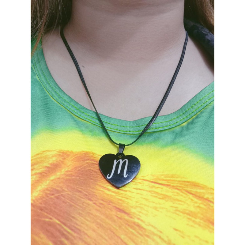 kalung titanium huruf anti luntur anti korosi anti karat