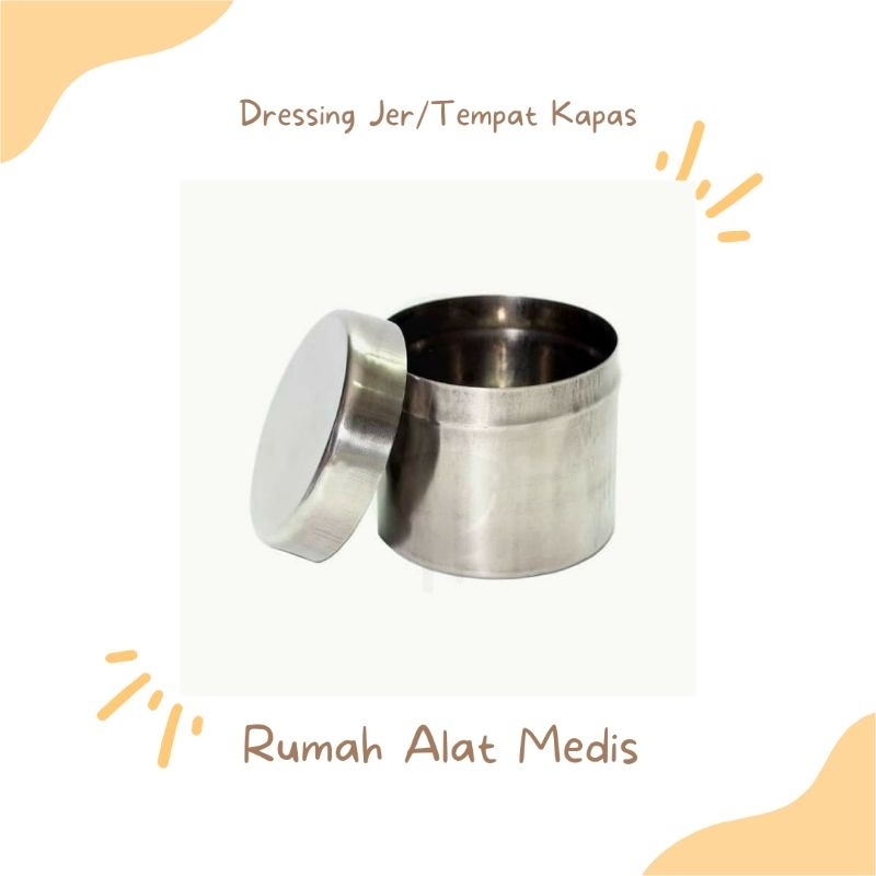 Dressing Jer / Tempat Kapas / Dresing Jar / Tempat Kapas Dengan Tutup