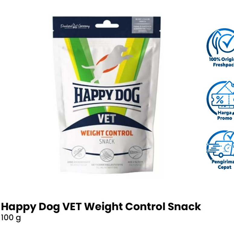 Happy Dog Vet Snack Weight Control 100gr - Snack Diet Anjing