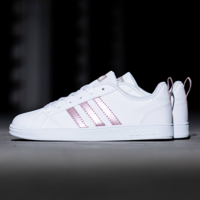 ADIDAS NEO ADVANTAGE WOMEN White Rosegold ORIGINAL - SEPATU SNEAKERS WANITA - SEPATU ADIDAS WANITA O
