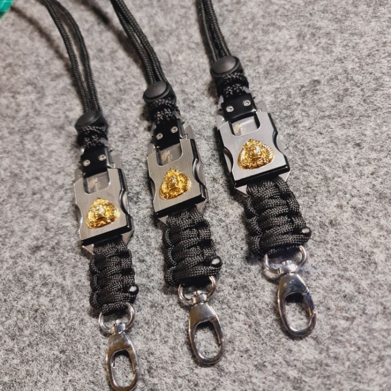 

Lanyard Id Card Logo Tribrata Timbul Holder