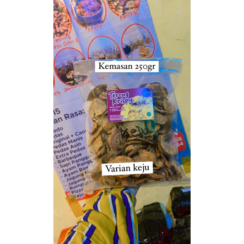 

Terong crispy kemasan seperempat kilo 250gr