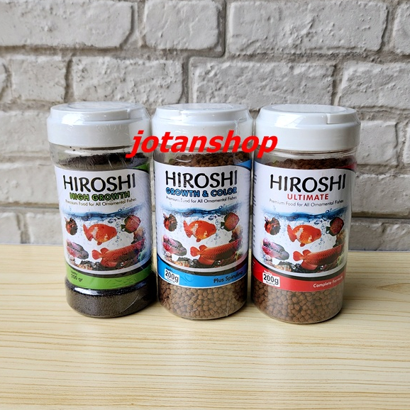 HIROSHI HIGH GROWTH 200gr Makanan Pakan Ikan hias Pelet pellet Floating 1mm