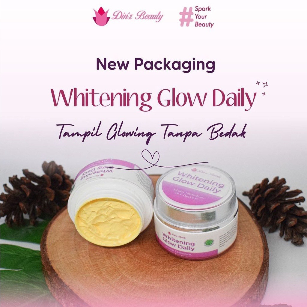 Cream Siang Dinz beauty Whitening Glow Daily