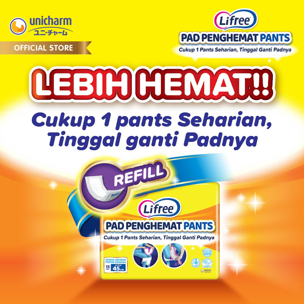 Lifree Pad Penghemat Pants - 15 pads