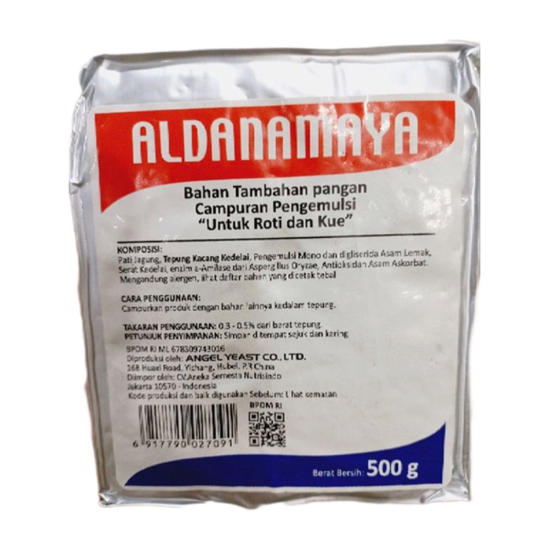 

Ragi ALDANAMAYA Yeast 500gr / Ragi / Kering / ALDANAMAYA / Yeast / 500gr / Pelembut / Kue / dan / Roti / halal / bahan / tambahan / Pangan / campuran / bread / improver / bahan kue