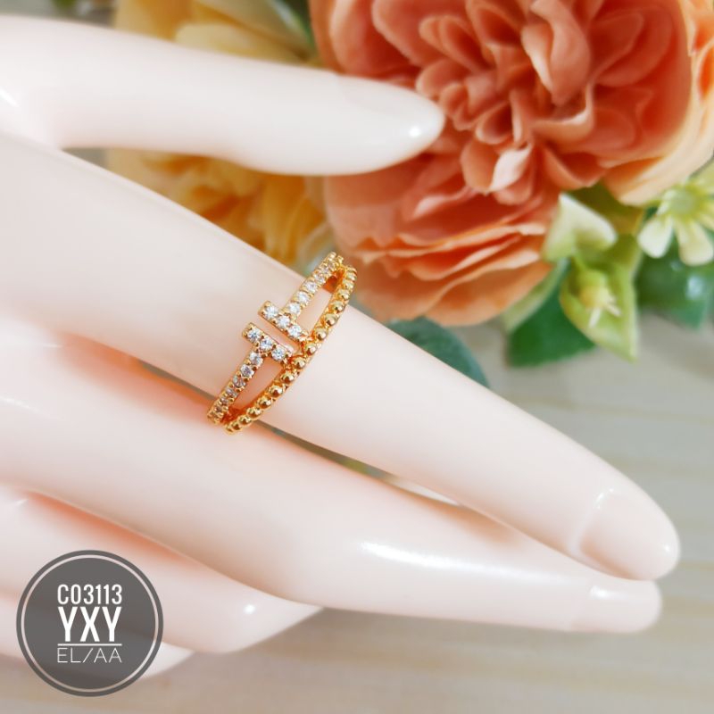 Cincin yaxiya permata gold C03113