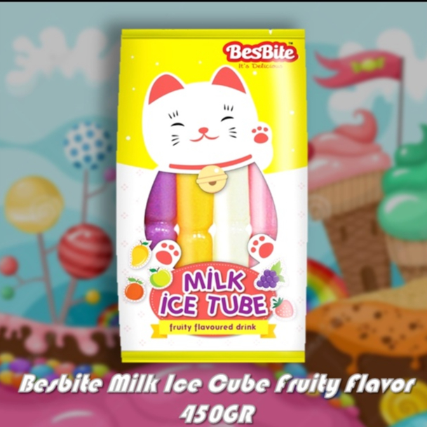 

Besbite Milk Ice Cube Fruity Flavor 450ML