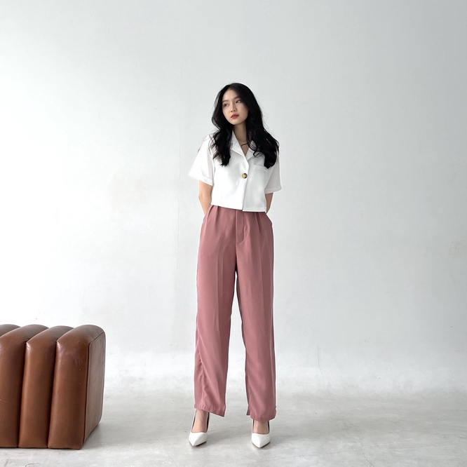 Amber Pants PART 2  / Celana Wanita Korea / Celana Panjang Kulot / Casual Pants