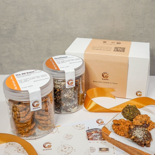

Hampers Cookies Premium Set Granine Cookie - 2 Jar Healthy Cookies - Parcel Cookies Sehat