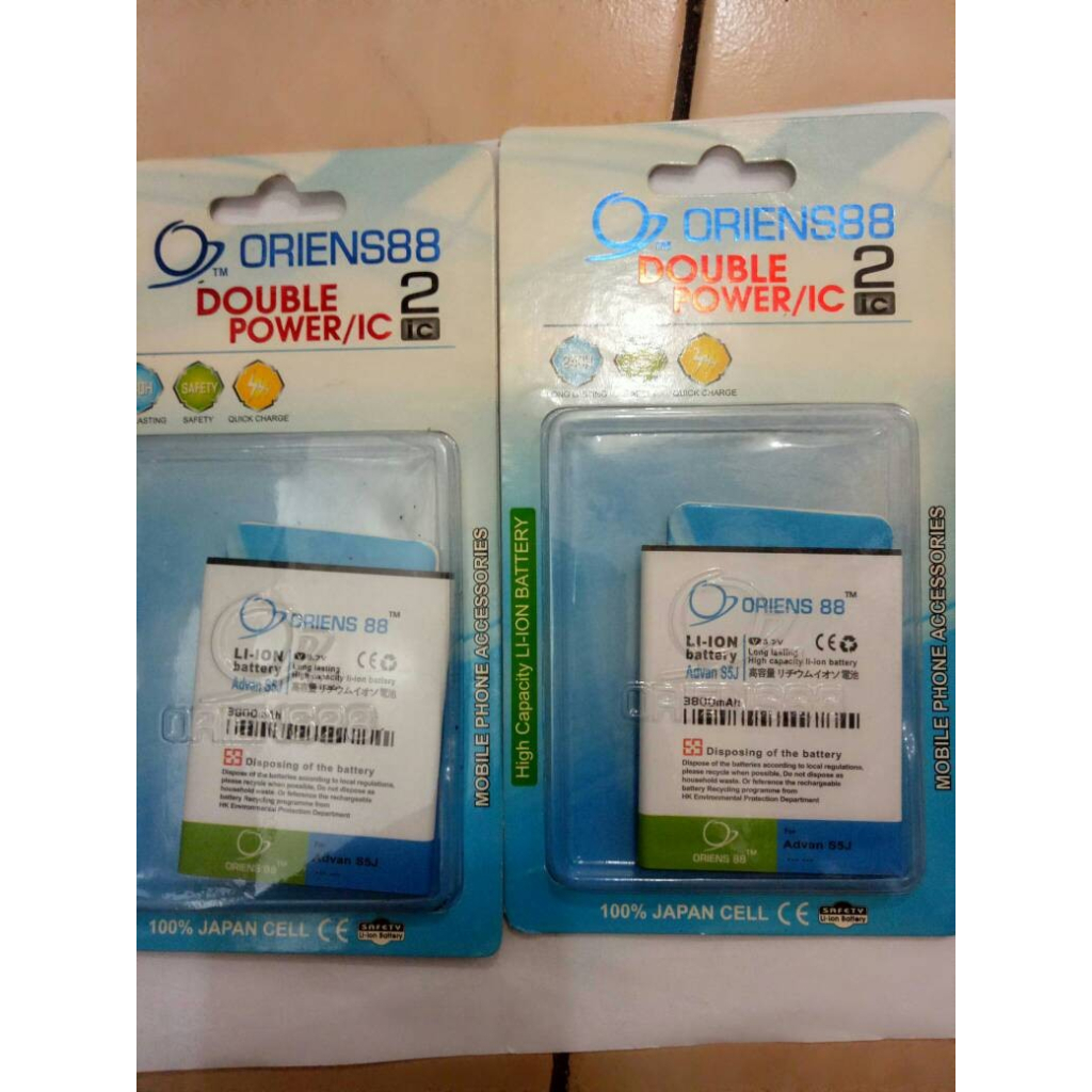 Baterai Advan S5J Double Power IC 3800 mAh Oriens88