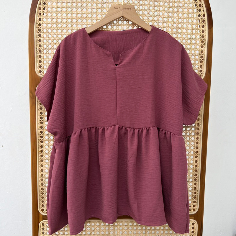 Mima Blouse - Blouse Crinkle - Blouse Jumbo - Size S M L  XL XXL 3XL 5L