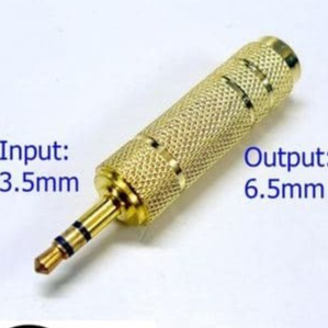 Audio Converter Jack 6.5mm to Jack 3.5mm Jack Audio 6.5 to 3.5