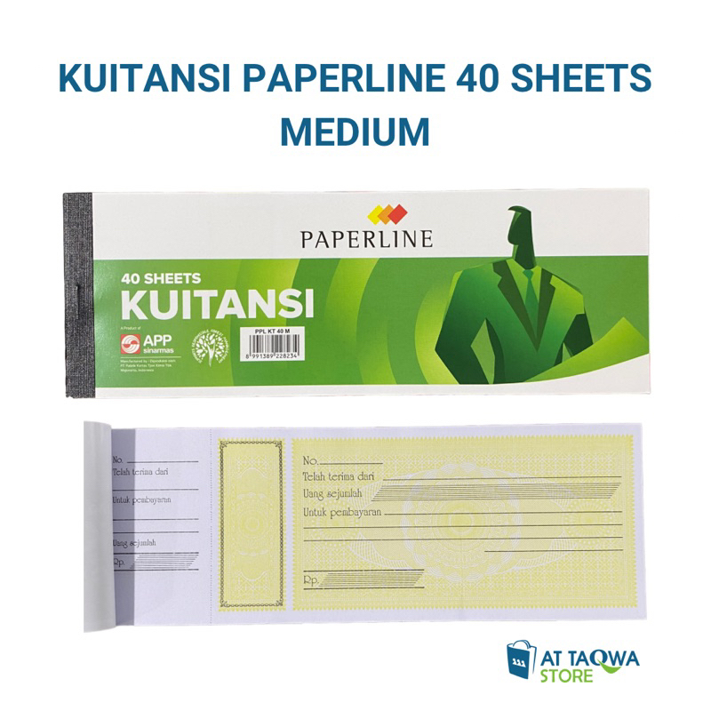 

Kuitansi Paperline Tanggung 40 Lembar - Kwitansi Kecil