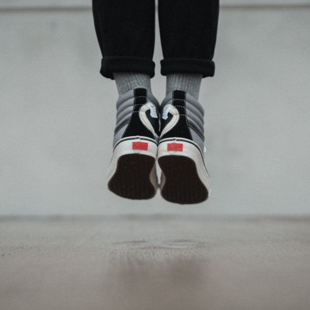 VANS SK8-HI LX BRICOLAGE VINTAGE BLACK MARSHMALLOW ORIGINAL 100%