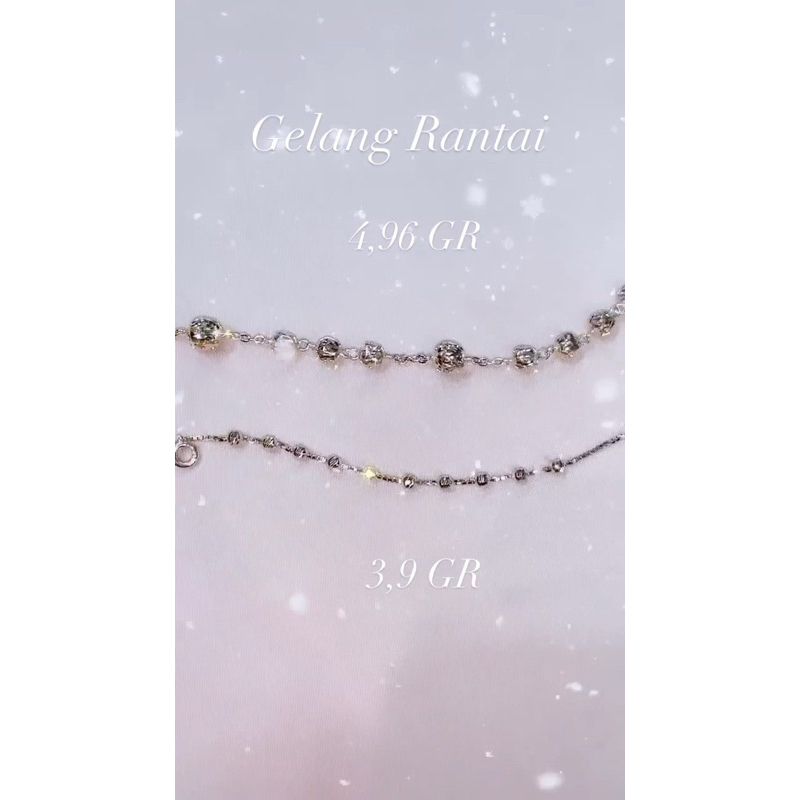 Gelang Rantai Biji Lada Bunda Maria Kadar Emas 70%