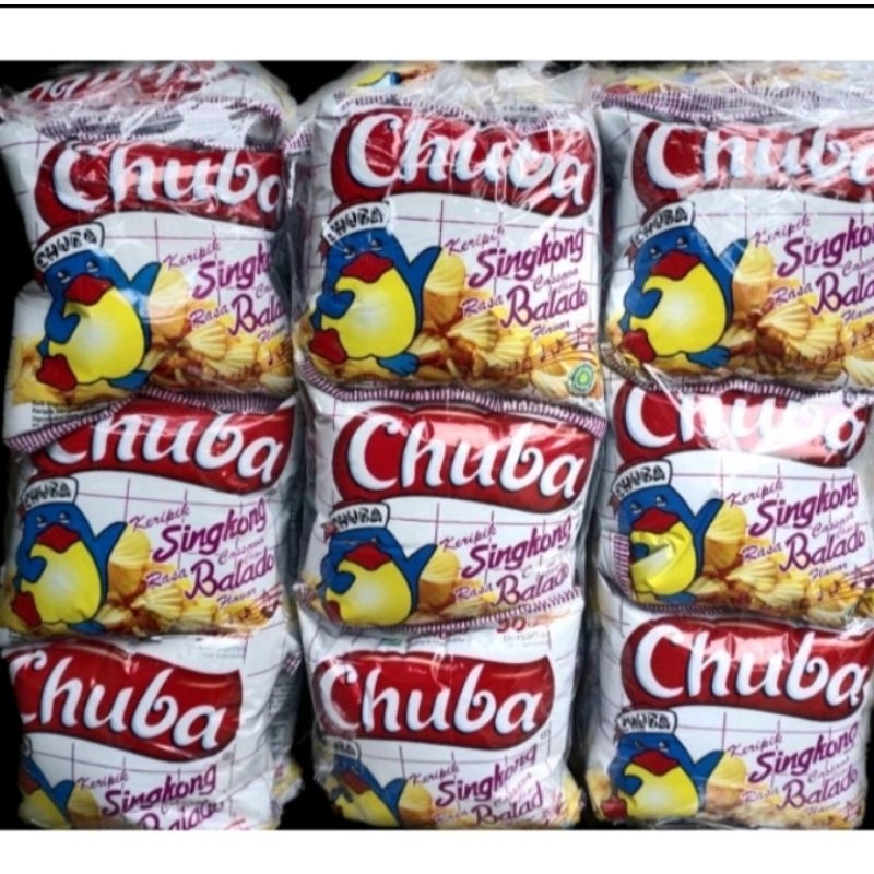 

Chuba keripik singkong rasa balado (1 pack isi 20)