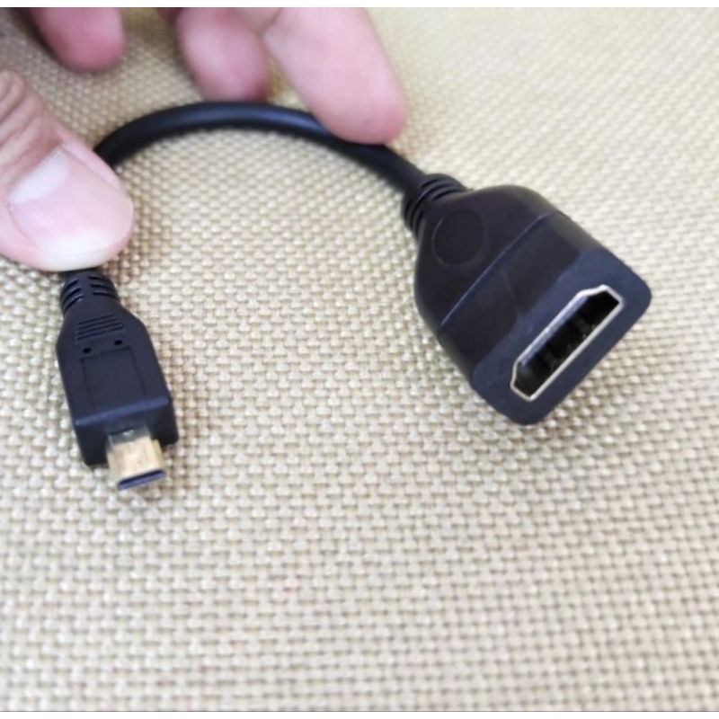 SKU-1302 KABEL MICRO HDMI TO HDMI FEMALE ADAPTER CABLE