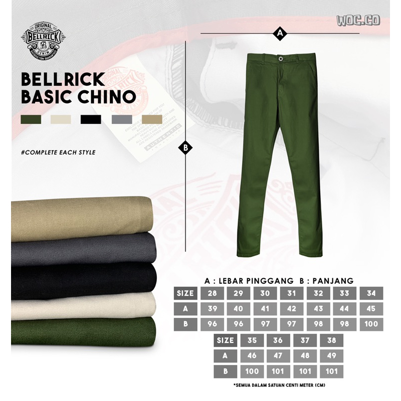 celana chinos belllrik | celana chinos premium