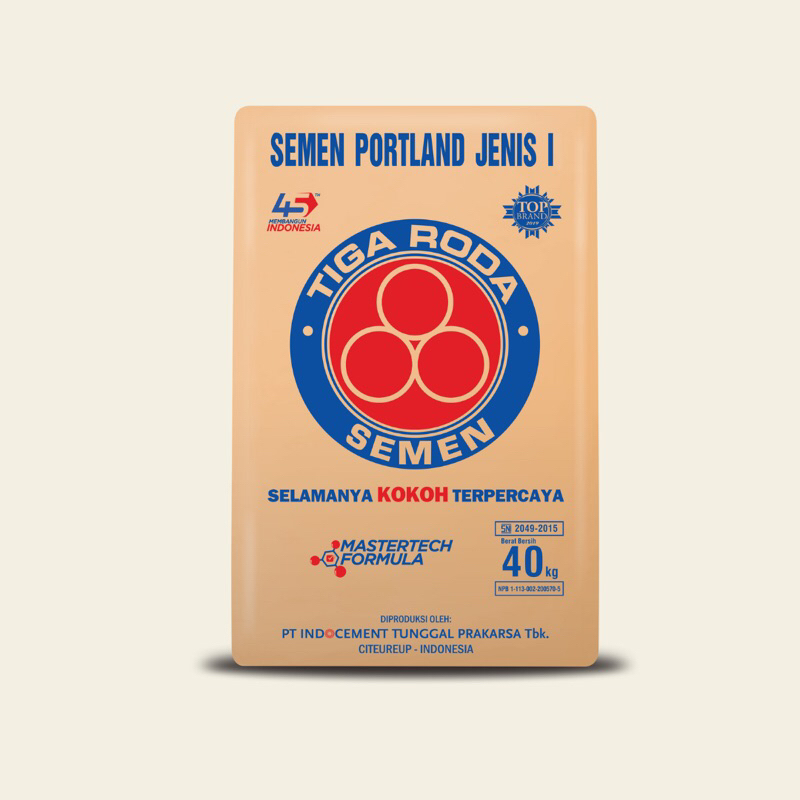 [MIN PEMBELIAN 50SAK FREE ONGKIR] SEMEN TIGA RODA 1 SAK 40KG