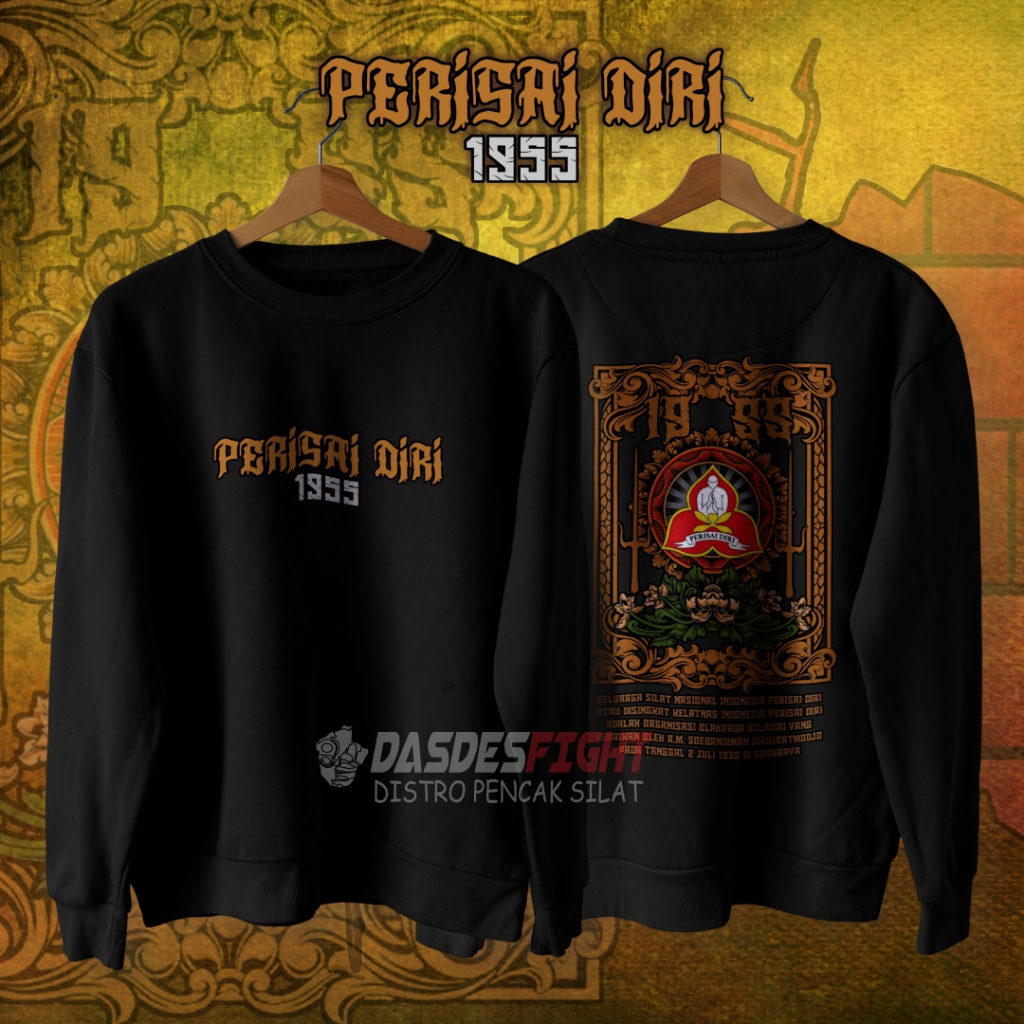 SWEATER CREWNECK PERISAI DIRI ATRIBUT PERISAI DIRI KEKINIAN