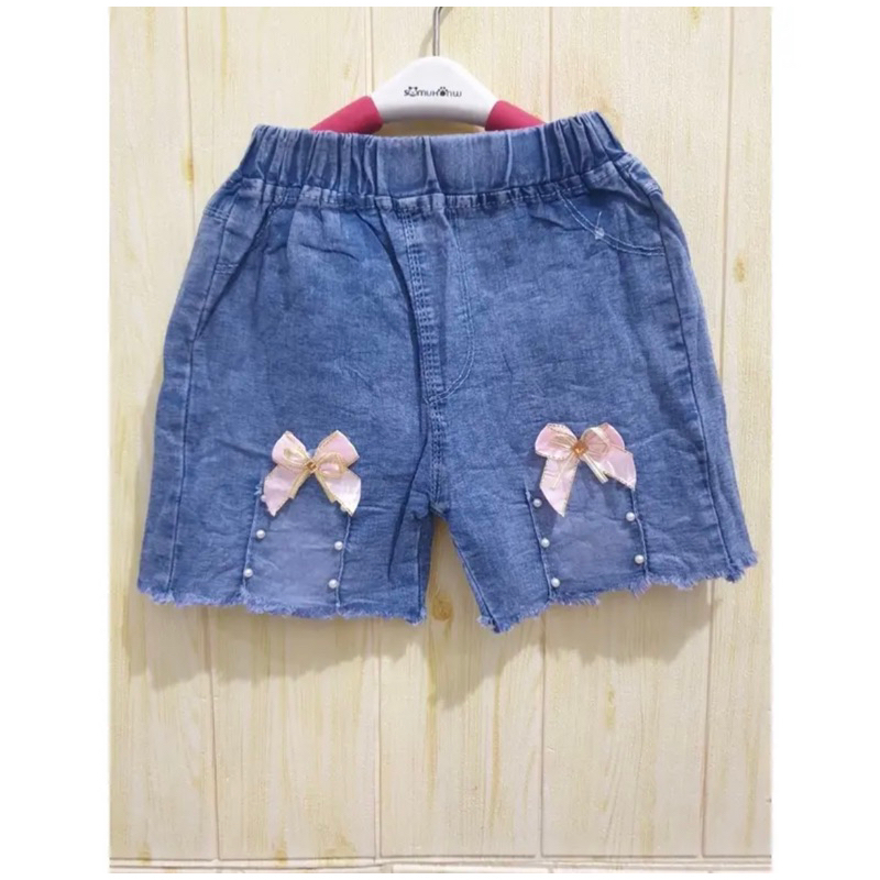 CELANA JEANS PENDEK HOTPENT IMPORT ANAK PEREMPUAN/ CELANA PENDEK ANAK CEWEK