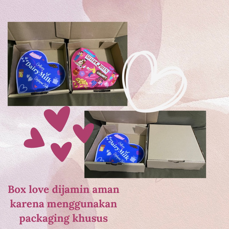 

Promo 7.7 Giftbox Special Love Edition // DAIRYMILK Silverqueen // Valentine Ulangtahun Wedding