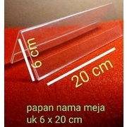 

akrilik papan nama 6 x 20 cm