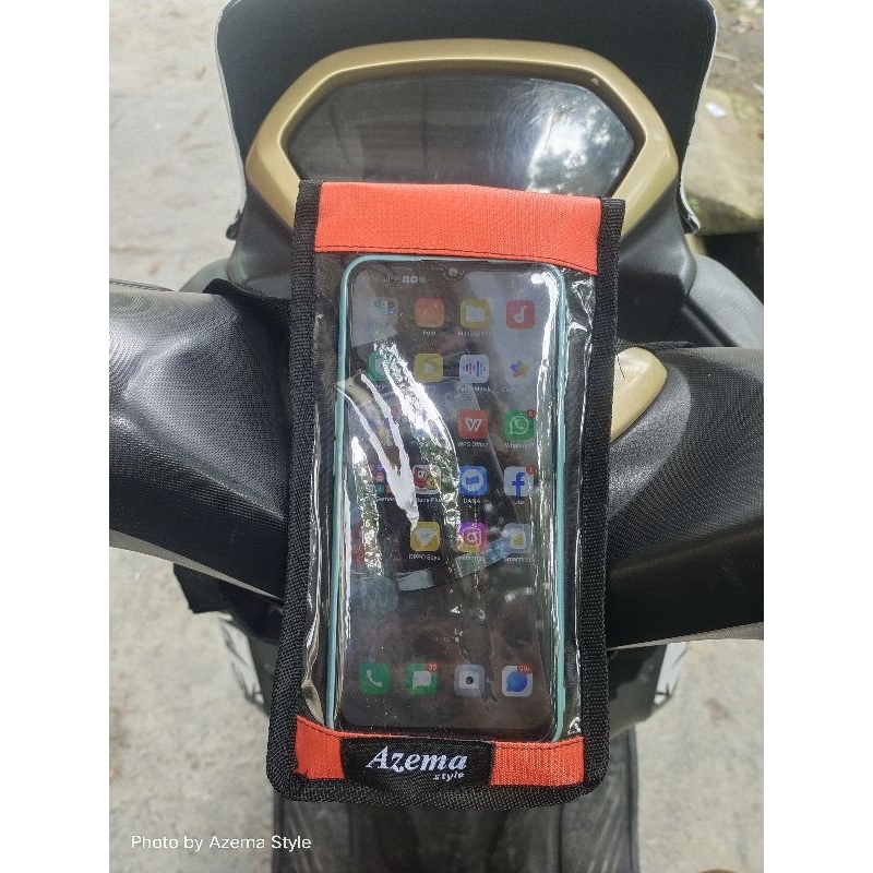 Tas Holder Hp Motor Tas motor waterprof, layar mika Touchscrean, grosir harga termurah, untuk semua jenis motor