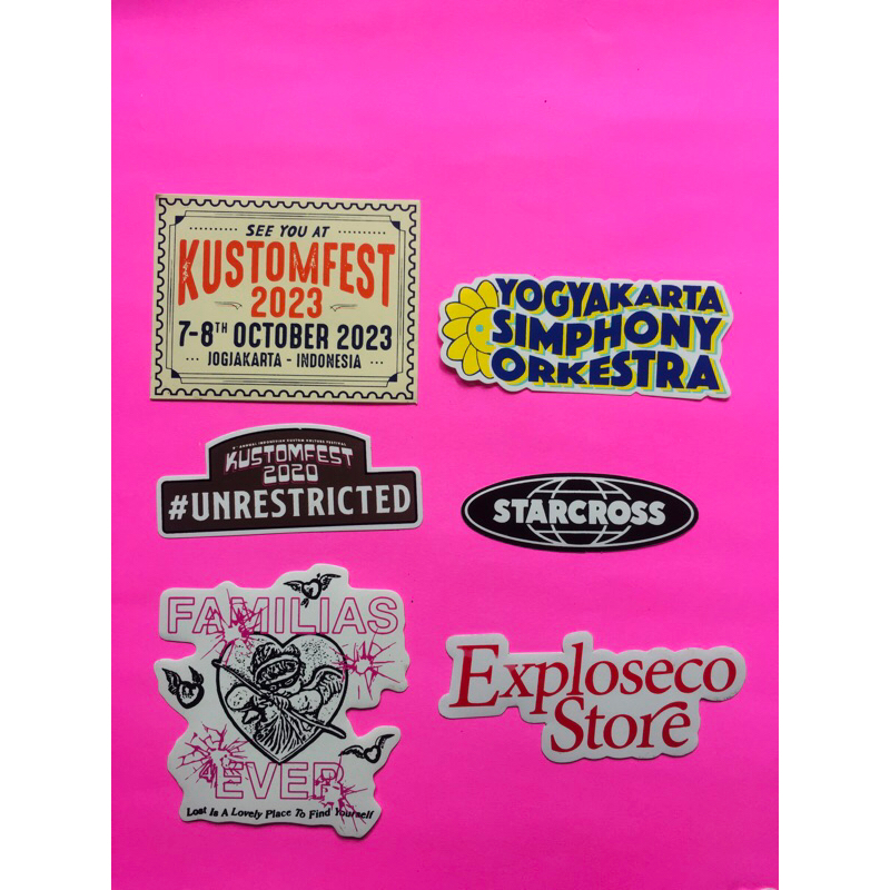 

STIKER ORIGINAL BRAND 6 PCS