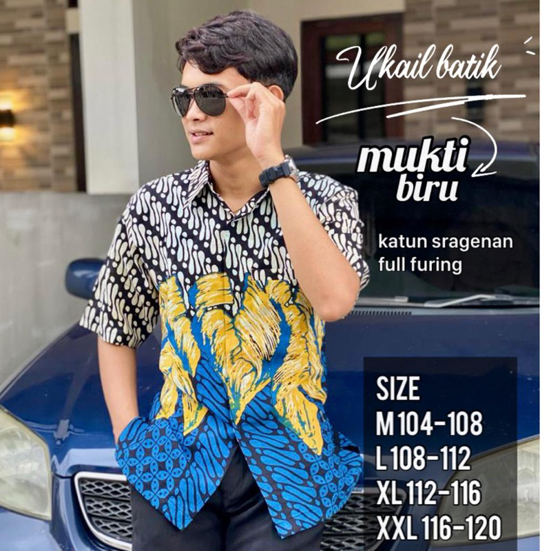 Kemeja Batik Pria Lengan Pendek Panjang Lapis Furing Bahan Katun Premium