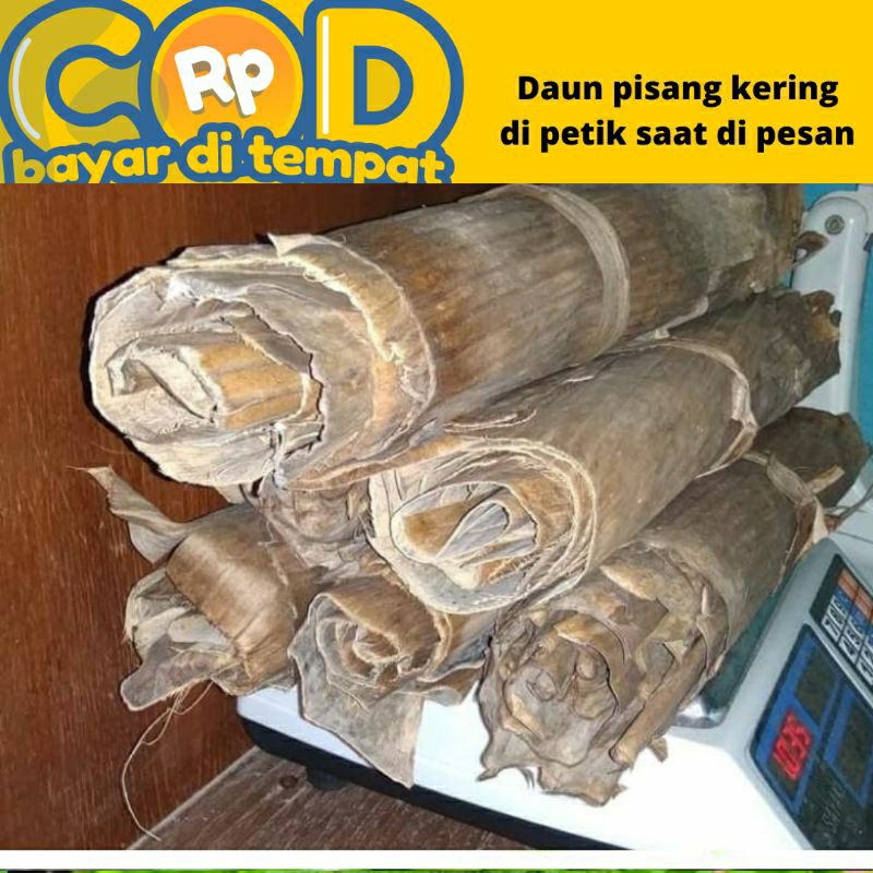 

daun pisang kering klaras 200 gram