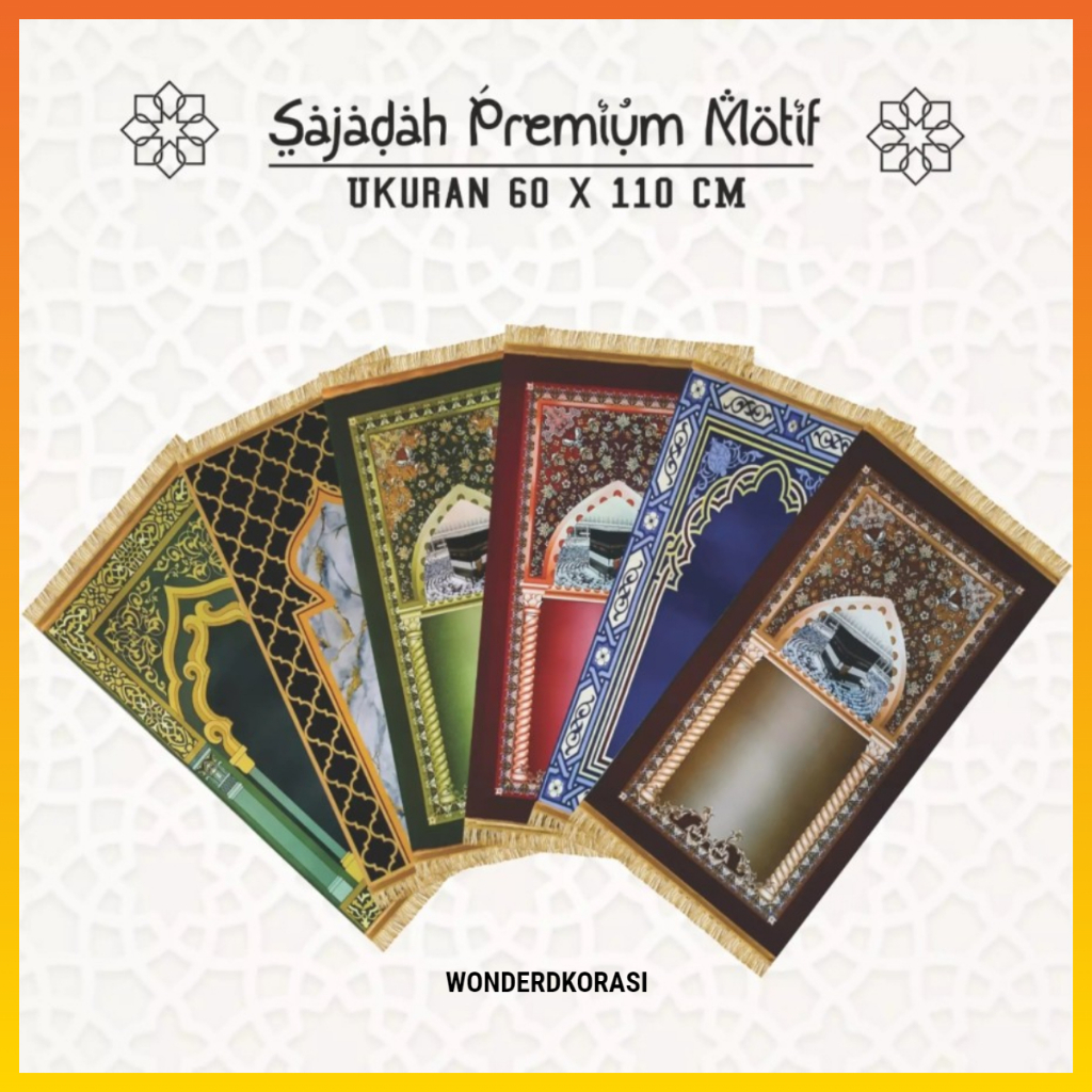 Perlengkapan Sholat Sajadah Sholat Sajadah Premium Sajadah High Qualitas -Wonderdekorasi