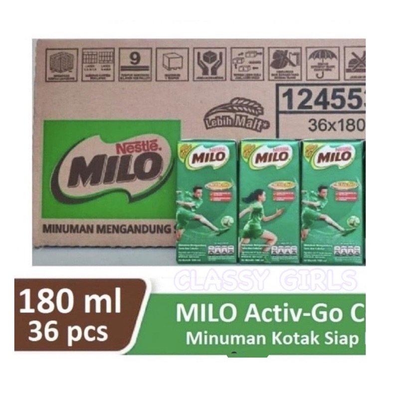

Nestle Milo ACTIV-GO Susu UHT Coklat 36 x 180 mL (1karton)