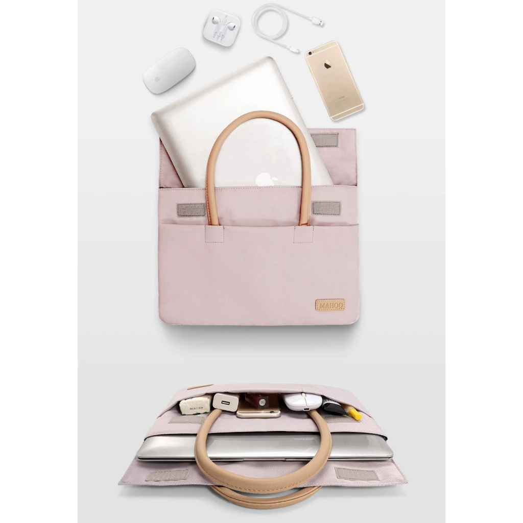 Tas Laptop MAHOO Pastel Macbook Air Pro M1 M2 Jinjing Handstrap 13 13.6 14 15  inch