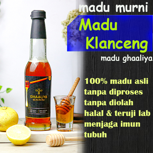 

Madu murni 100% asli obat herbal promil untuk asam lambung kolesterol dan maag Ghaaliya nektar klanceng