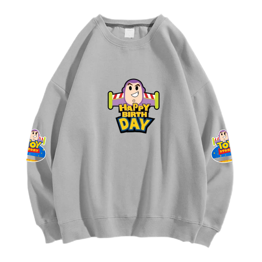 HAPPY BIRTHDAY TOY SWEATER CREWNECK PRIA WANITA Size M-XXL ANAIRA