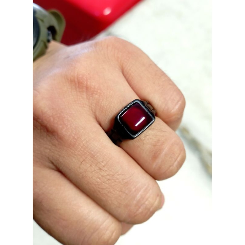 cincin batu red baron asli pacitan