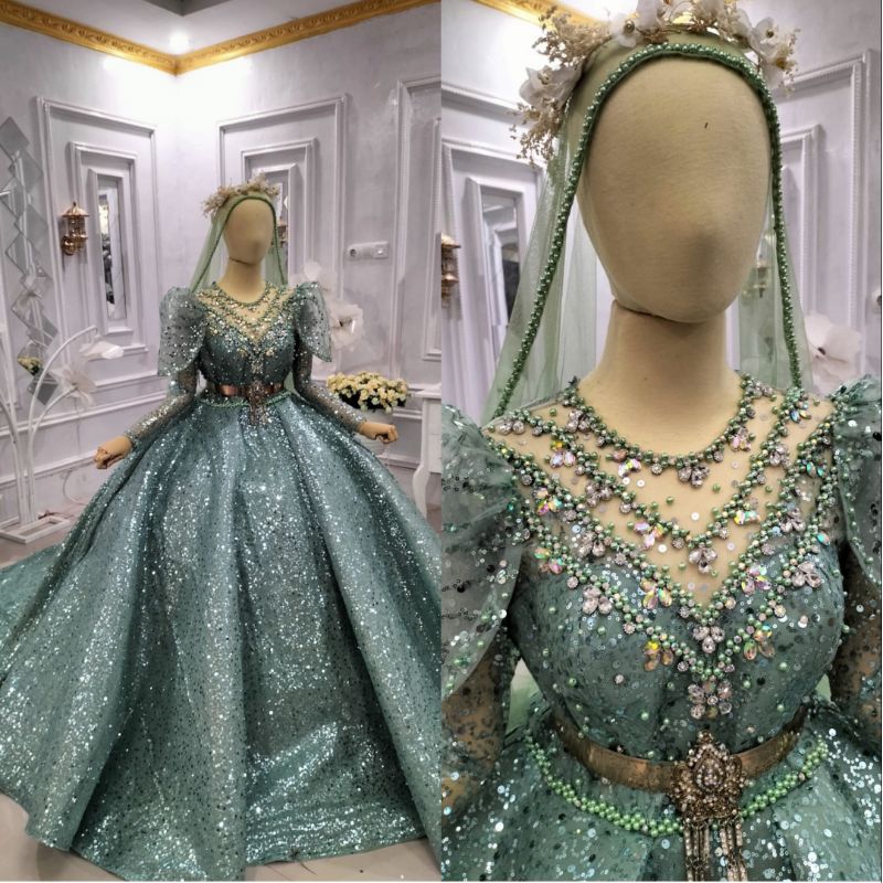 TERLARIS..GAUN PENGANTIN BARBIE //GAUN WEDDING MEWAH MURAH//GAUN TERTER 2021