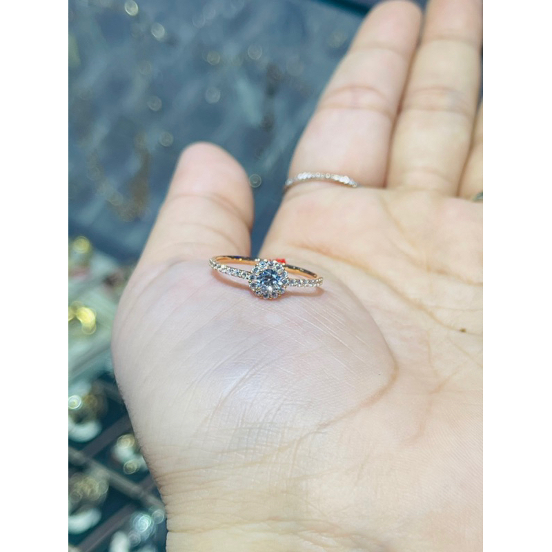 cincin soliter bulat mata amero