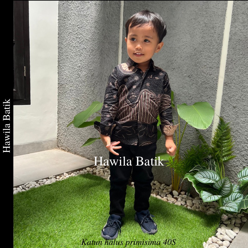 Batik Anak Laki-Laki Lengan Panjang Premium