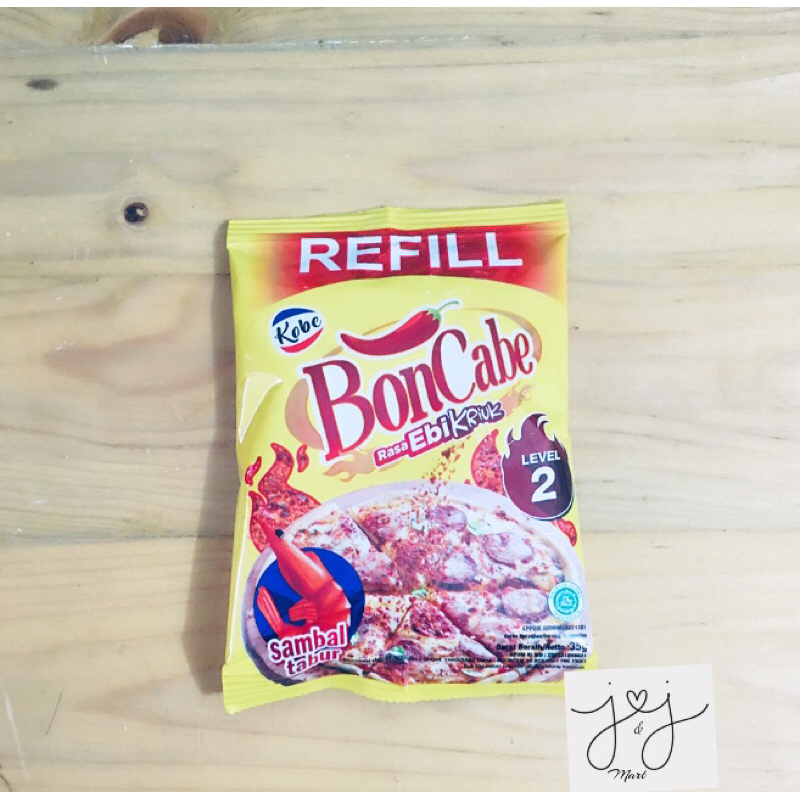 

Bubuk cabe | BONCABE Sambal Tabur Rasa Ebi (Lv 2) Refill 35 gr