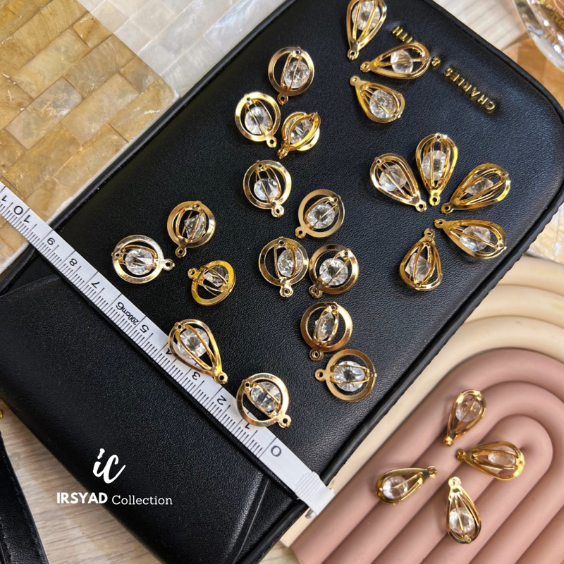 BAHAN AKSESORIS | 5 Pcs | BAHAN ANTING / BAHAN LIONTIN DIAMOND TETES